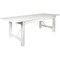 Flash Furniture Rectangle 40" W, 96" L, 29.75" H, Wood, Wood Grain XA-F-96X40-WH-GG - alternate 10
